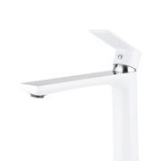 UMYVADLOVÁ BATERIE MIXXUS PREMIUM ALEX 001 HIGH (NUT) WHITE-CHROME, BÍLÝ-CHROM | ALEX 001 HIGH (NUT) WHITE-CHROME PROCRAFT - UMYVADLOVÉ BATERIE - SANITA