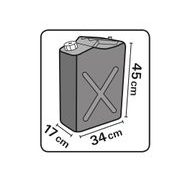 HERON-PRISLUSENSTVI KANYSTR OCELOVÝ NA BENZÍN, 20L, 8898143 - KANYSTRY NA PHM - ZAHRADA