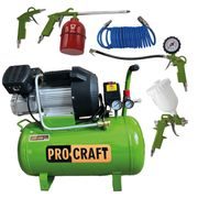 KOMPRESOR PROCRAFT AC52-2 A SET PŘÍSLUŠENSTVÍ KE KOMPRESORU 5 KS | SAC52-2/KIT-5C PROCRAFT - OLEJOVÉ KOMPRESORY{% if kategorie.adresa_nazvy[0] != zbozi.kategorie.nazev %} - PNEU NÁŘADÍ{% endif %}