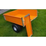 VOZÍK TR 220S – POZINK PLUS+, PRACHOTĚSNÉ NÁBOJE KOL, PROFI LOVANÝ NOSNÍK KORBY TL. 3 MM - VOZÍK VARES PRO ZAHRADNÍ TRAKTORY - VOZÍKY ZA TRAKTOR - ZAHRADA