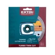 EXTOL INDUSTRIAL KOTOUČ DIAMANTOVÝ ŘEZNÝ, TURBO THIN CUT, SUCHÉ I MOKRÉ ŘEZÁNÍ, O 150X22,2X1,8MM, 8703043 - DIA KOTOUČ 150 MM - PŘÍSLUŠENSTVÍ