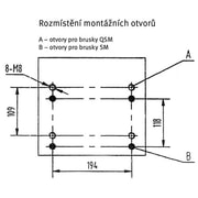 NÁSTĚNNÝ DRŽÁK PRO KOTOUČOVÉ BRUSKY - PODSTAVCE PRO BRUSKY - KOVOOBRÁBĚCÍ STROJE