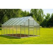 SKLENÍK GREENHOUSE, ALU, PC 6 MM, 250X370X195CM - SKLENÍK, FOLIOVNÍK - ZAHRADA