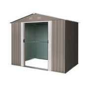 RIWALL PRO RMSA 6X8 BROWN ZAHRADNÍ DOMEK KOVOVÝ 2,4 X 1,7 M SE SEDLOVOU STŘECHOU HNĚDÝ - ZAHRADNÍ DOMKY - DŮM A DOMÁCNOST, ELEKTRO..