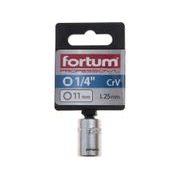 FORTUM HLAVICE NÁSTRČNÁ 1/4", 11MM, L 25MM, 4701411 - NÁSTRČNÉ HLAVICE, OŘECHY - RUČNÍ NÁŘADÍ