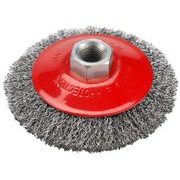 EXTOL CRAFT KARTÁČ MISKOVÝ OCELOVÝ, O 100MM, 17006 - KARTÁČE NA BRUSKU{% if kategorie.adresa_nazvy[0] != zbozi.kategorie.nazev %} - PŘÍSLUŠENSTVÍ{% endif %}