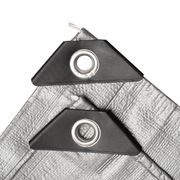 PLACHTA PROCRAFT ST3X3 200G/M2 NEPROMOKAVБ S OKY 3X3 M STRНBRNБ | ST3X3 PROCRAFT - EXTRA SILNÉ 200G/M2 - DÍLNA A GARÁŽ