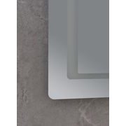 KOUPELNOVÉ ZRCADLO S LED OSVĚTLENÍM, PROTIZAMLŽOVACÍ FUNKCÍ A REGULACÍ JASU, MR13-80×60-REVERSE STYL | MR13-80×60-REVERSE STYLE PROCRAFT - ZRCADLA - SANITA