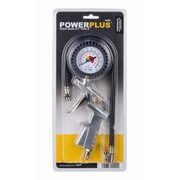 POWERPLUS POWAIR0100 HUSTÍCÍ PISTOLE PLUS MANOMETR - PNEUHUSTIČE - PNEU NÁŘADÍ