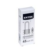 EXTOL CRAFT ZÁMEK VISACÍ LITINOVÝ, PRODLOUŽENÝ, 45MM, 93245 - ZÁMKY VISACÍ - DÍLNA A GARÁŽ