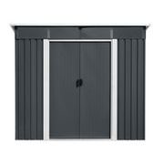 RIWALL PRO RMSP 9X8 ANTHRACITE LUX ZAHRADNÍ DOMEK KOVOVÝ 2,4 X 2,8 M S PULTOVOU STŘECHOU ANTRACIT - ZAHRADNÍ DOMKY - DŮM A DOMÁCNOST, ELEKTRO..