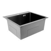 NEREZOVÝ DŘEZ MIXXUS MH5045 GRAPHITE SE SIFONEM, GRAFITOVÝ | MH5045 GRAPHITE MIXXUS - DŘEZY - SANITA