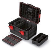 KUFR NA NÁŘADÍ X BLOCK TECH ČERNÝ 546X380X307MM - KUFRY, TAŠKY, ORGANIZÉRY NA NÁŘADÍ - PŘÍSLUŠENSTVÍ