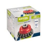 EXTOL CRAFT KARTÁČ HRNKOVÝ COPÁNKOVÝ, O 80MM, 17008 - KARTÁČE NA BRUSKU - PŘÍSLUŠENSTVÍ