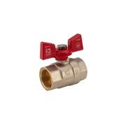 KULOVÝ KOHOUT MOTÝL ČERVENÝ, KR.217 3/4"FF | KR.217 3/4"FF PROCRAFT - PŘÍSLUŠENSTVÍ (KOHOUTY, ŠROUBENÍ,...) - SANITA