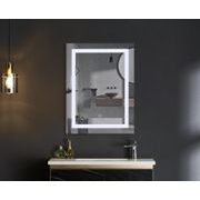 KOUPELNOVÉ ZRCADLO S LED OSVĚTLENÍM, PROTIZAMLŽOVACÍ FUNKCÍ A REGULACÍ JASU, MR08-80×60-REVERSE TALL | MR08-80×60-REVERSE TALL PROCRAFT - ZRCADLA - SANITA