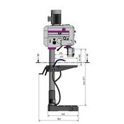 SLOUPOVÁ PŘEVODOVÁ VRTAČKA OPTIDRILL DH 35 G - STROJNÍ VRTAČKY - KOVOOBRÁBĚCÍ STROJE