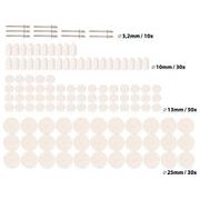 EXTOL CRAFT 903760 KOTOUČE PLSTĚNÉ LEŠTÍCÍ, SADA 120KS, 903760 - K PŘÍMÝM BRUSKÁM - PŘÍSLUŠENSTVÍ