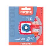 EXTOL PREMIUM KOTOUČ DIAMANTOVÝ ŘEZNÝ SEGMENTOVÝ - SUCHÉ ŘEZÁNÍ, O 115X22,2X1,8MM, 8803011 - DIA KOTOUČ 115 MM - PŘÍSLUŠENSTVÍ