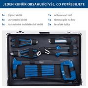 SCHEPPACH TB 200 HLINÍKOVÝ KUFR S NÁŘADÍM, 141 DÍLŮ - SADY NÁŘADÍ - RUČNÍ NÁŘADÍ