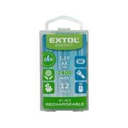 EXTOL ENERGY BATERIE NABÍJECÍ, 12KS, AA (HR6), 1,2V, 2400MAH, NIMH, 42063 - BATERIE AA, AAA, 9V ... - DŮM A DOMÁCNOST, ELEKTRO..