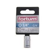 FORTUM HLAVICE NÁSTRČNÁ 1/4", 10MM, L 25MM, 4701410 - NÁSTRČNÉ HLAVICE, OŘECHY - RUČNÍ NÁŘADÍ