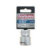 FORTUM HLAVICE NÁSTRČNÁ 1/2", 24MM, L 38MM, 4700424 - NÁSTRČNÉ HLAVICE, OŘECHY - RUČNÍ NÁŘADÍ