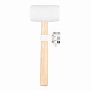 KREATOR KRTH90605 GUMOVÁ PALICE BÍLÁ 700G - DŘEVĚNÁ NÁSADA - GUMOVÉ PALICE - RUČNÍ NÁŘADÍ