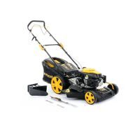 RIWALL PRO RPM 5135 MULTIFUNKČNÍ TRAVNÍ SEKAČKA 4 V 1 S BENZINOVÝM MOTOREM A POJEZDEM - SEKAČKY SE ZÁBĚREM 50-56 CM - ZAHRADA