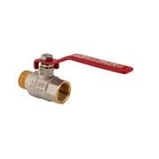KULOVÝ KOHOUT PÁKOVÝ ČERVENÝ, KR.215 1/2"FM | KR.215 1/2"FM PROCRAFT - PŘÍSLUŠENSTVÍ (KOHOUTY, ŠROUBENÍ,...) - SANITA