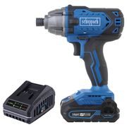 SCHEPPACH C-ID180-X-SET S AKU 20 V IXES RÁZOVÝ UTAHOVÁK + 2AH BATERIE + NABÍJEČKA 2,4 A - RÁZOVÝ UTAHOVÁK 18V{% if kategorie.adresa_nazvy[0] != zbozi.kategorie.nazev %} - AKU NÁŘADÍ{% endif %}