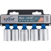 EXTOL PREMIUM HLAVICE NÁSTRČNÉ, SADA 5KS, 1/2", CRV, 65603 - GOLA SADY{% if kategorie.adresa_nazvy[0] != zbozi.kategorie.nazev %} - RUČNÍ NÁŘADÍ{% endif %}