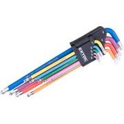EXTOL PREMIUM L-KLÍČE TORX PRODLOUŽENÉ BAREVNÉ, SADA 9KS, S KULIČKOU, T10-50, S2, 8819416 - L - KLÍČE{% if kategorie.adresa_nazvy[0] != zbozi.kategorie.nazev %} - RUČNÍ NÁŘADÍ{% endif %}