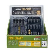 AKU VRTACÍ ŠROUBOVÁK PROCRAFT PA18LIH SE SADOU BITŮ BS-37 | SPA18LIH-1B-C/BS-37 PROCRAFT - AKU ŠROUBOVÁK 18V - 20V - AKU NÁŘADÍ