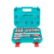 TOTAL HLAVICE NÁSTRČNÉ, SADA 20KS, 1,2", INDUSTRIAL, CR-V(50BV30), TEPELNĚ TVRZENO, THT121201 - GOLA SADY{% if kategorie.adresa_nazvy[0] != zbozi.kategorie.nazev %} - RUČNÍ NÁŘADÍ{% endif %}