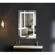 KOUPELNOVÉ ZRCADLO S LED OSVĚTLENÍM, PROTIZAMLŽOVACÍ FUNKCÍ A REGULACÍ JASU, MR07-50×80 HARD | MR07-50×80 HARD PROCRAFT - ZRCADLA - SANITA