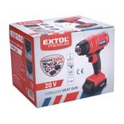 EXTOL PREMIUM PISTOLE HORKOVZDUŠNÁ AKU SHARE20V, 550°C, 20V LI-ION, 2AH, 8891866 - AKU SPECIALITY - AKU NÁŘADÍ