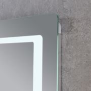 KOUPELNOVÉ ZRCADLO S LED OSVĚTLENÍM, PROTIZAMLŽOVACÍ FUNKCÍ A REGULACÍ JASU, MR13-80×60-REVERSE STYL | MR13-80×60-REVERSE STYLE PROCRAFT - ZRCADLA - SANITA