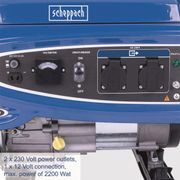 SCHEPPACH SG 2700 RÁMOVÁ ELEKTROCENTRÁLA 2 200W S REGULACÍ AVR - JEDNOFÁZOVÉ CENTRÁLY - ELEKTROCENTRÁLY