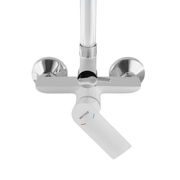 SPRCHOVÝ SLOUP S BATERIÍ MIXXUS PREMIUM ALEX 003-J WHITE-CHROME, BÍLÝ-CHROM | ALEX 003-J WHITE-CHROME PROCRAFT - SPRCHOVÉ BATERIE - SANITA