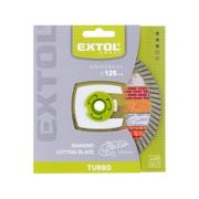 EXTOL CRAFT KOTOUČ DIAMANTOVÝ ŘEZNÝ, TURBO - SUCHÉ I MOKRÉ ŘEZÁNÍ, O 125X22,2X2MM, 903052 - DIA KOTOUČ 125 MM - PŘÍSLUŠENSTVÍ