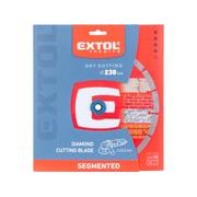 EXTOL PREMIUM KOTOUČ DIAMANTOVÝ ŘEZNÝ SEGMENTOVÝ - SUCHÉ ŘEZÁNÍ, O 230X22,2X2,6MM, 8803015 - DIA KOTOUČ 230 MM - PŘÍSLUŠENSTVÍ