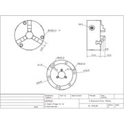 3-ČELISŤOVÉ SKLÍČIDLO 125 MM PRO RT 150 - DĚLÍCÍ STOLY - KOVOOBRÁBĚCÍ STROJE