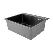 NEREZOVÝ DŘEZ MIXXUS MH6050 GRAPHITE SE SIFONEM, GRAFITOVÝ | MH6050 GRAPHITE MIXXUS - DŘEZY - SANITA