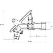 KULOVÝ KOHOUT ZAHRADNÍ UZAMYKATELNÝ, KR.249 1/2" | KR.249 1/2" PROCRAFT - PŘÍSLUŠENSTVÍ (KOHOUTY, ŠROUBENÍ,...) - SANITA
