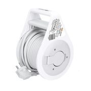 BUBEN VNITŘNÍ 3Z, 10M, 3 X 1,0MM2, 14X12X20,5CM, Ø14CM, ŠEDÝ KABEL - PRODLUŽOVACÍ KABELY - PŘÍSLUŠENSTVÍ