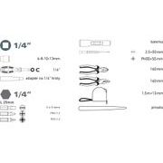 EXTOL LADY SADA NÁŘADÍ 24KS, 1/4", 6595 - SADY NÁŘADÍ - RUČNÍ NÁŘADÍ
