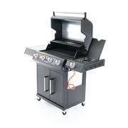 RIWALL PRO RGG 41 EXL LUXUSNÍ PLYNOVÝ GRIL 17 KW SE ČTYŘMI HOŘÁKY A BOČNÍM VAŘIČEM - PLYNOVÉ GRILY - ZAHRADA