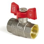 KULOVÝ KOHOUT MOTÝL ČERVENÝ, KR.217 1/2"FF | KR.217 1/2"FF PROCRAFT - PŘÍSLUŠENSTVÍ (KOHOUTY, ŠROUBENÍ,...){% if kategorie.adresa_nazvy[0] != zbozi.kategorie.nazev %} - SANITA{% endif %}