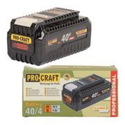 BATERIE AKUMULÁTOROVÁ 40V LI-ION, 4000MAH PROCRAFT 40/4 | 40/4 PROCRAFT - PŘÍSLUŠENSTVÍ PROCRAFT{% if kategorie.adresa_nazvy[0] != zbozi.kategorie.nazev %} - NÁHRADNÍ DÍLY{% endif %}